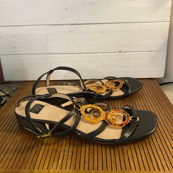 Louise et Cie Cream Strappy Sandals, 7.5 - Picture 2 of 5